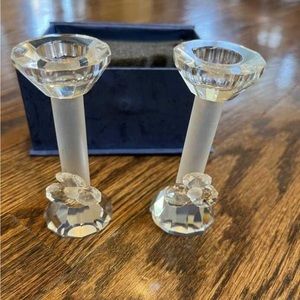 Momento Krystal Candle Stick Holders